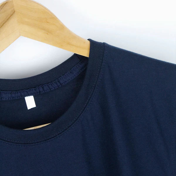 Navy Blue Plain T-shirt