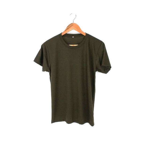Army Green Plain T-shirt