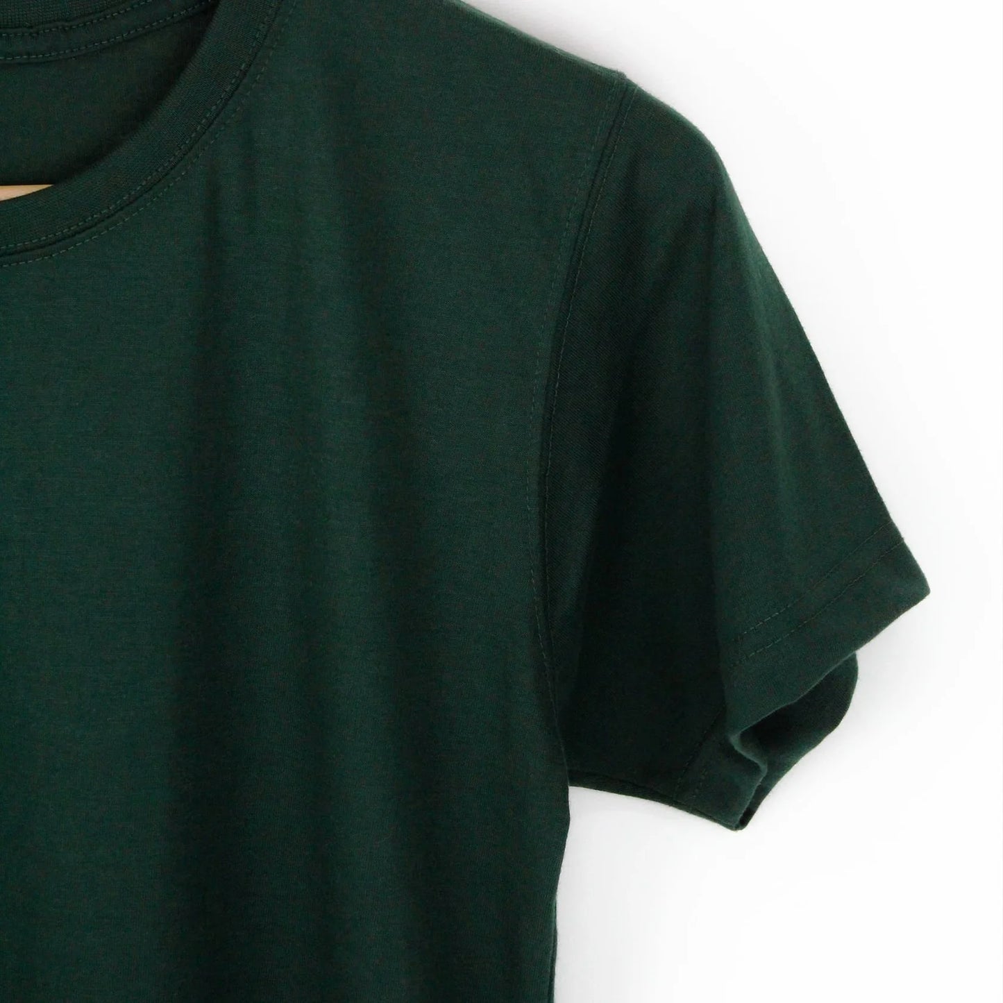 Bottle Green Plain T-shirt