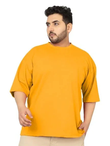 Mustard Drop Shoulder T-shirt