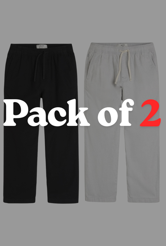 Pack of 2 Plain Trousers