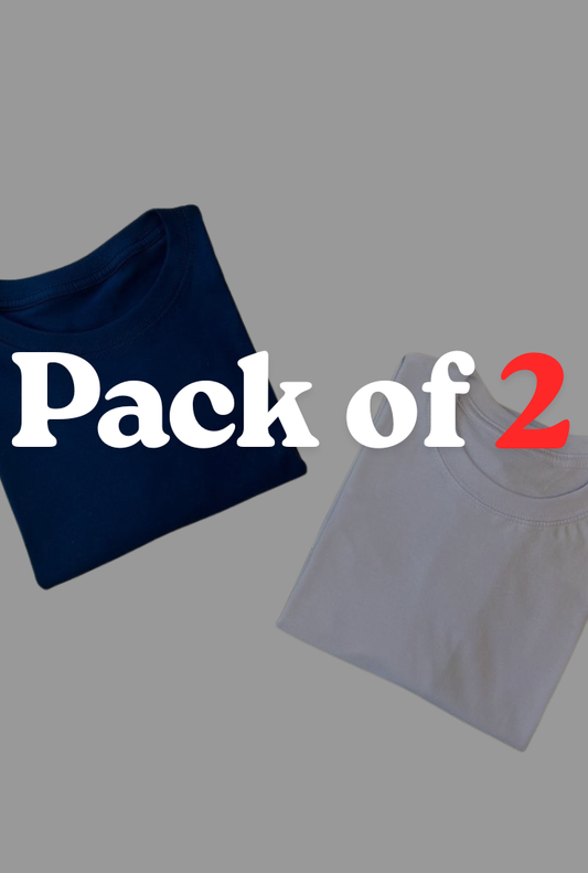 Pack of 2 Plain T-shirts