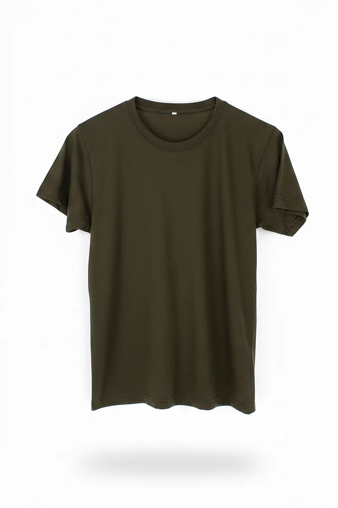 Army Green Plain T-shirt