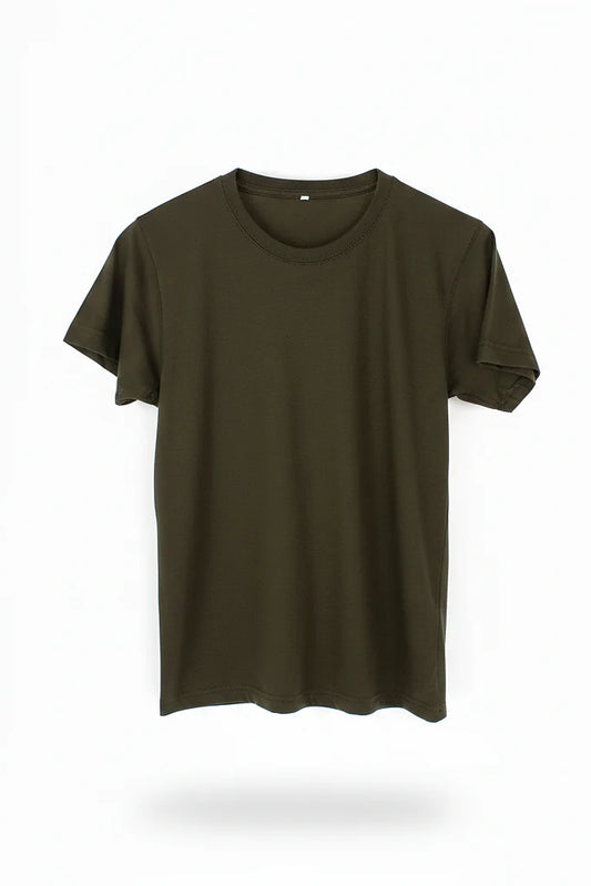 Army Green Plain T-shirt