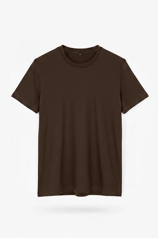 Brown Plain T-shirt