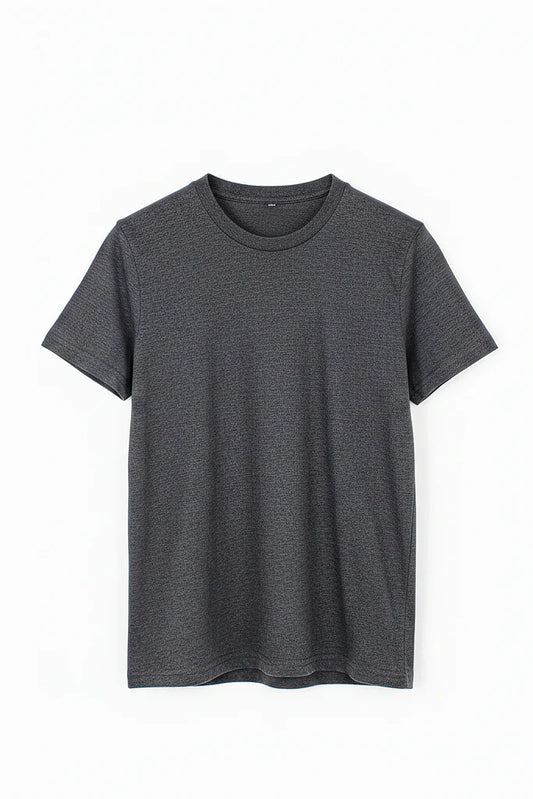 Charcoal Grey Plain T-shirt