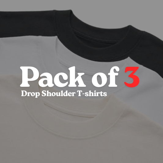 Pack of 3 Drop Shoulder T-shirts