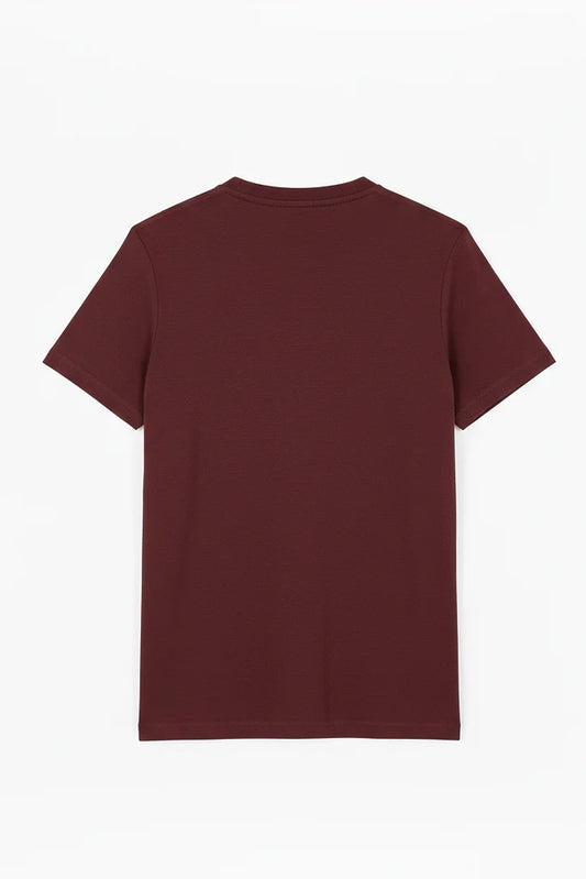 Maroon Plain T-shirt