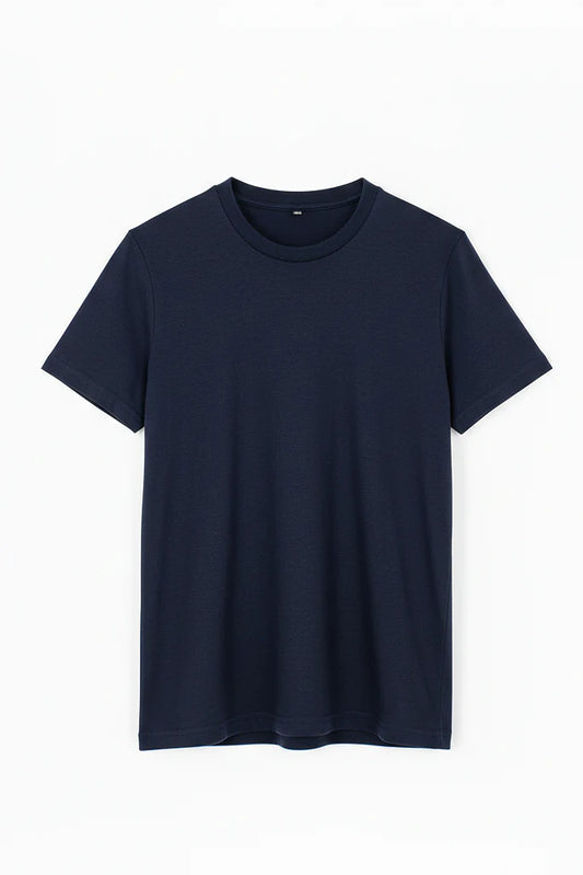 Navy Blue Plain T-shirt