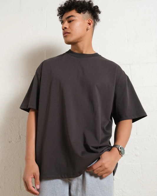 Steel Grey Drop Shoulder T-shirt