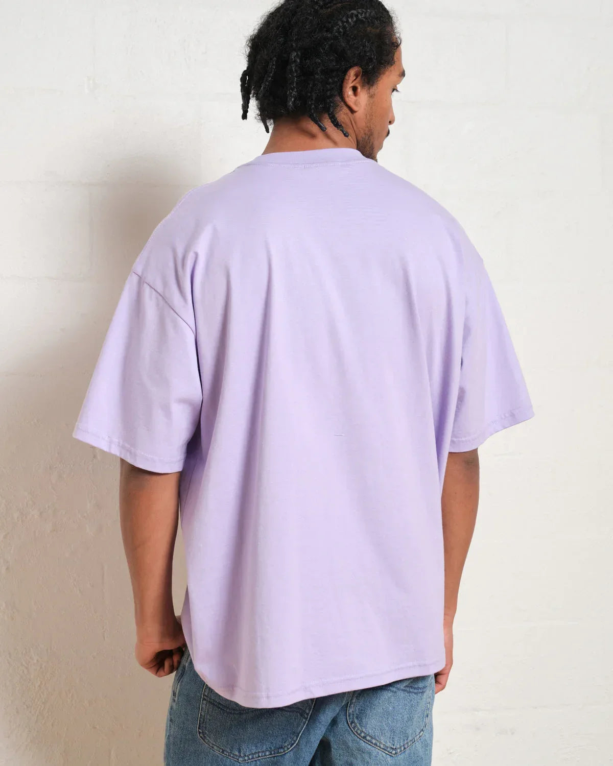 Light Purple Drop Shoulder T-shirt