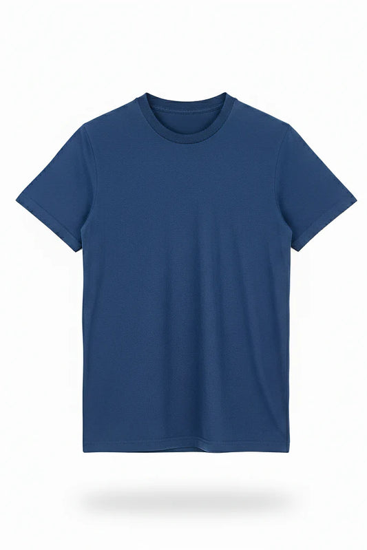 Petroleum Blue Plain T-shirt