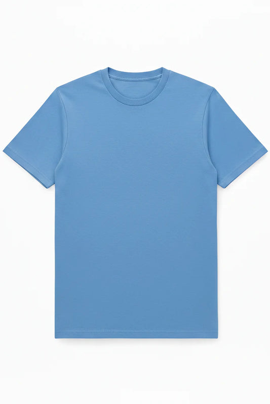 Sky Blue Plain T-shirt