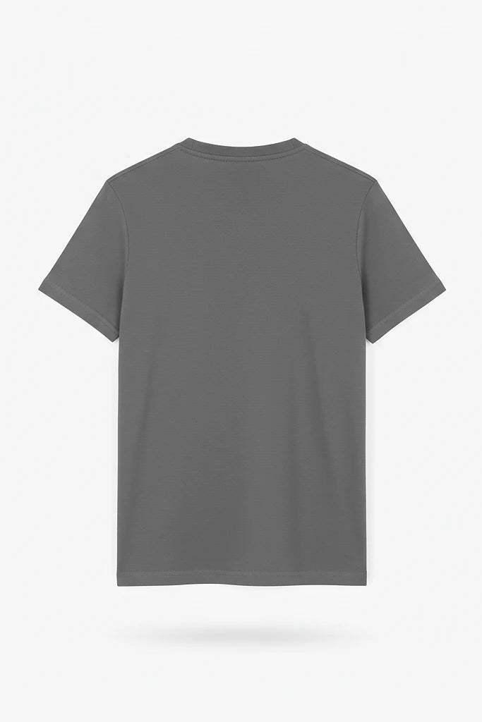 Steel Grey Plain T-shirt