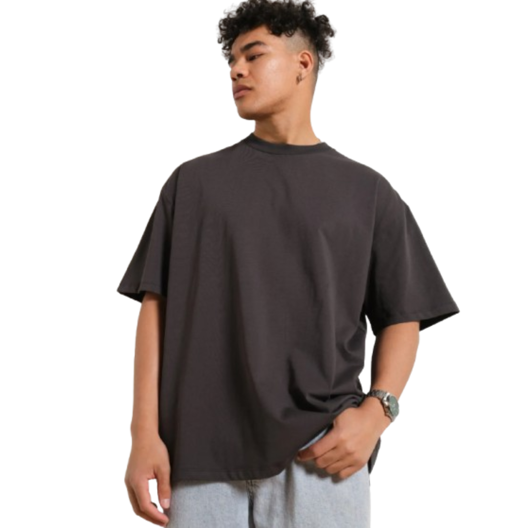 Steel Grey Drop Shoulder T-shirt