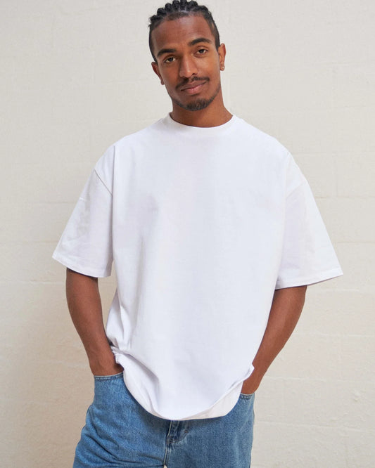 White Drop Shoulder T-shirt
