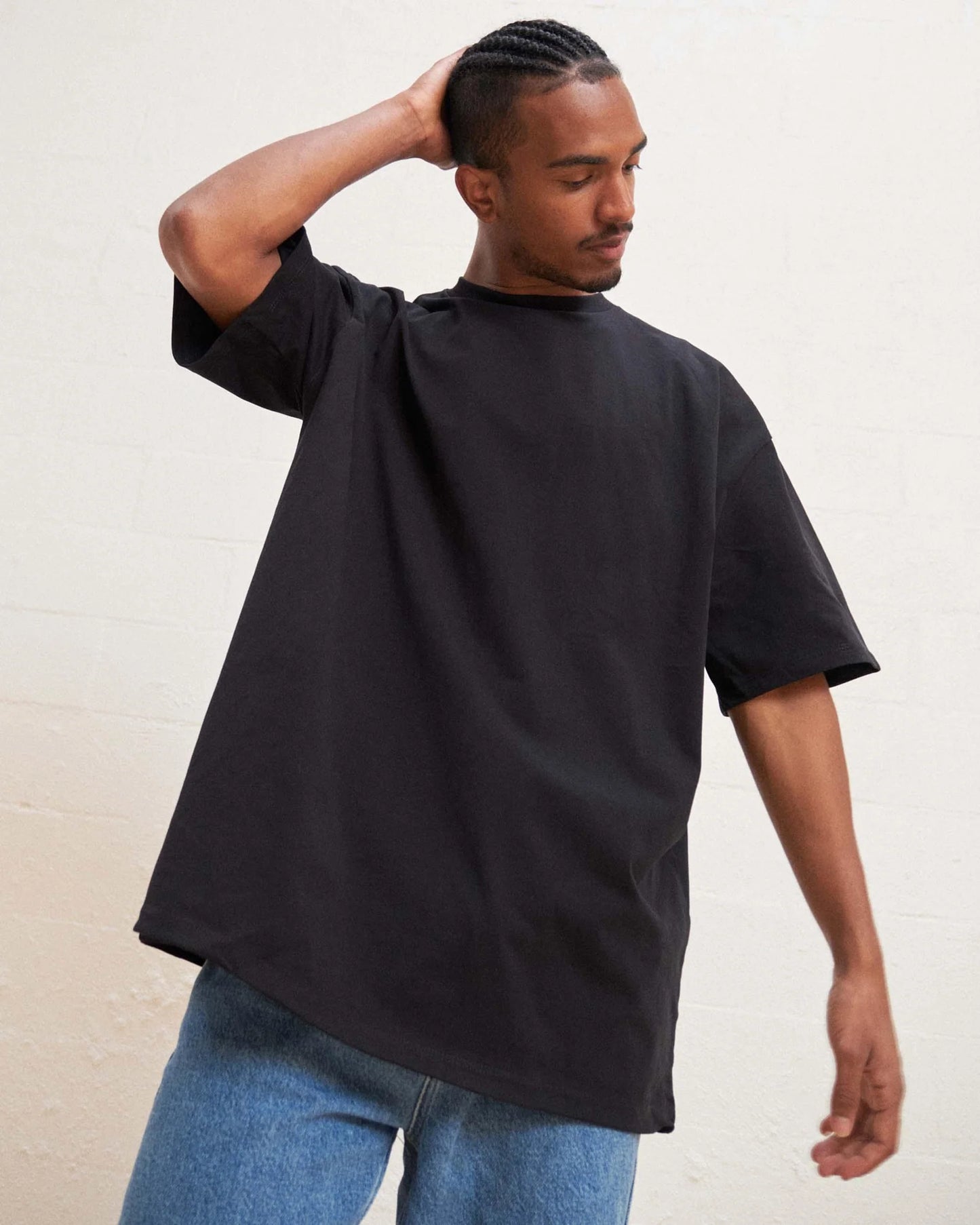 Black Drop Shoulder T-shirt