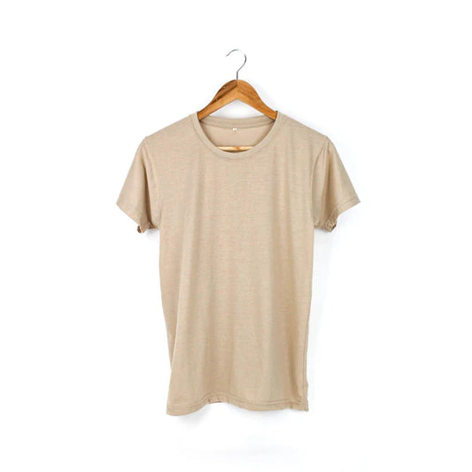 Beige Plain T-shirt