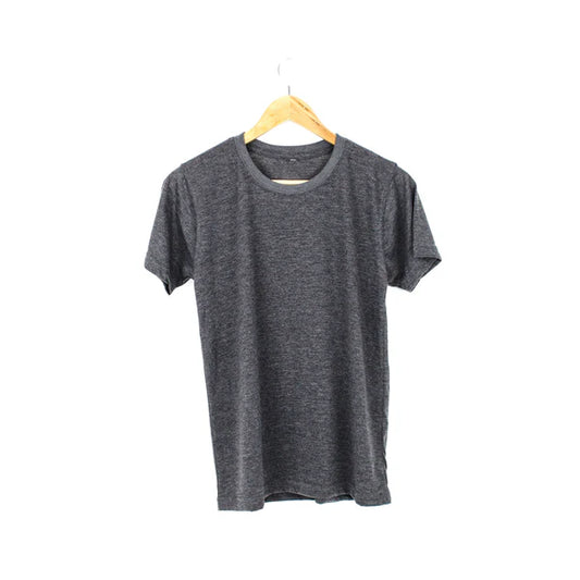 Charcoal Gray Plain T-shirt