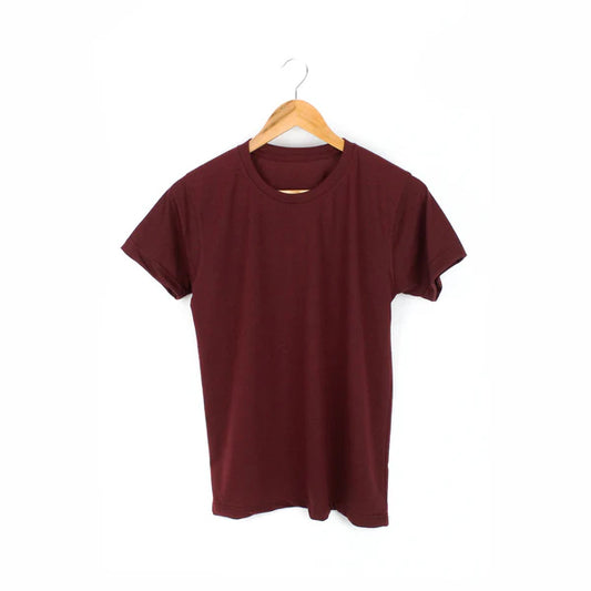 Maroon Plain T-shirt