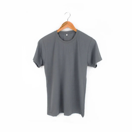 Steel Gray Plain T-shirt
