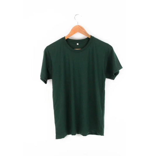 Bottle Green Plain T-shirt